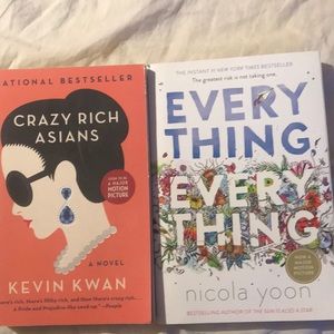 Crazy Rich Asians and Everything Everything 2 novel bundle
